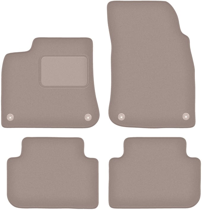 Beige velours vloermatten voor: Audi Q8 SUV (2020-)