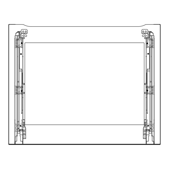 AEG voorste glas, zwart, AEG, 596x471mm 140225496268