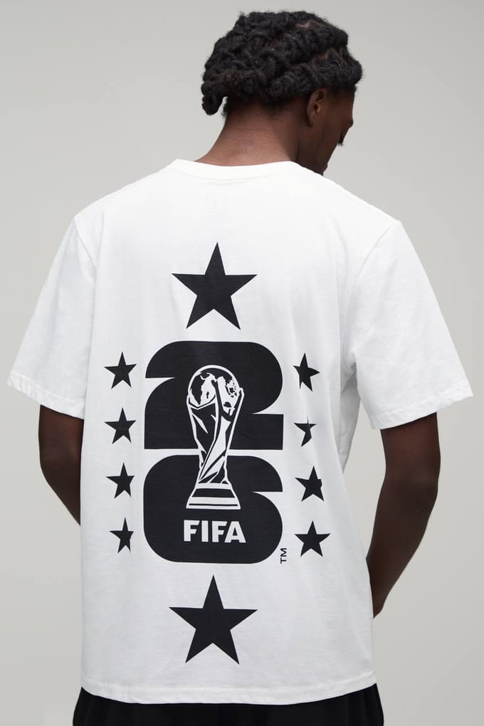 Regular Fifa Wereldkampioenschap Licentie Print T-shirt | White | Size Medium