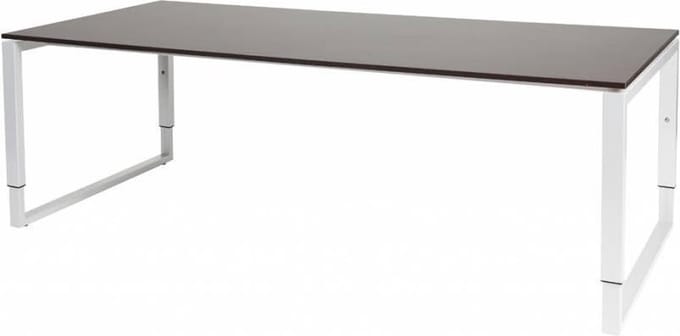 Vergadertafel - Verstelbaar - 220x100 logan - wit frame