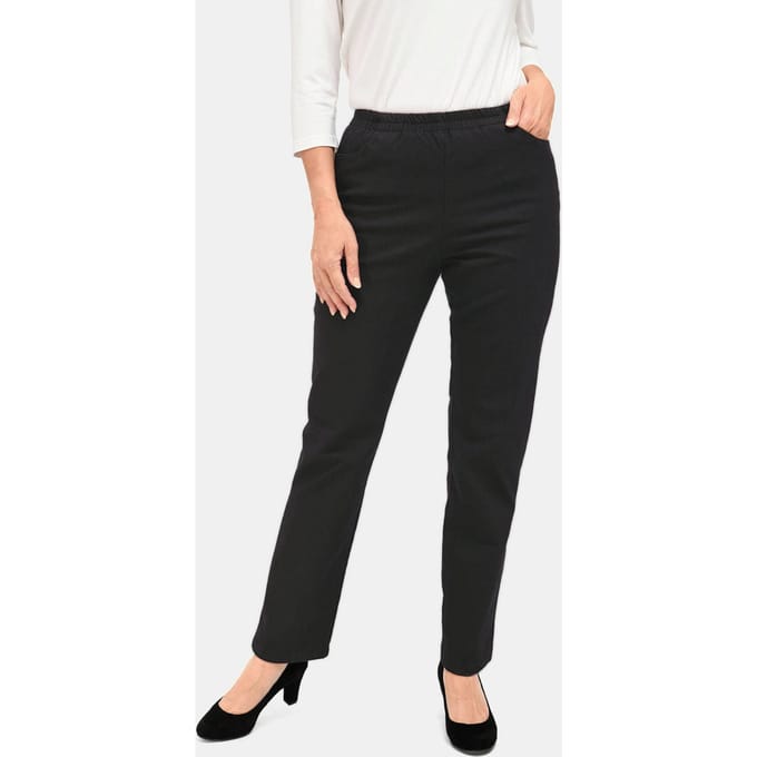 Jeansbroek - zwart - Gr. 38 van Goldner Fashion