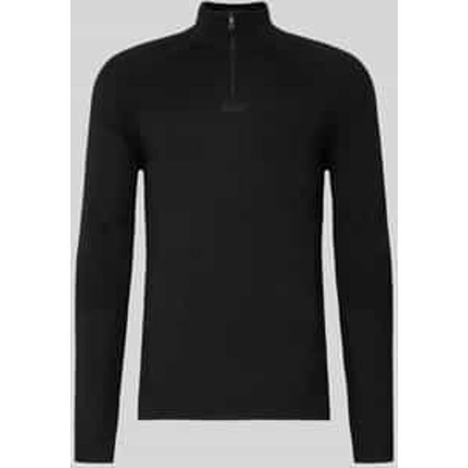 Regular Fit troyer met scheerwol-aandeel model 'TOUR SEAMLESS QZ'