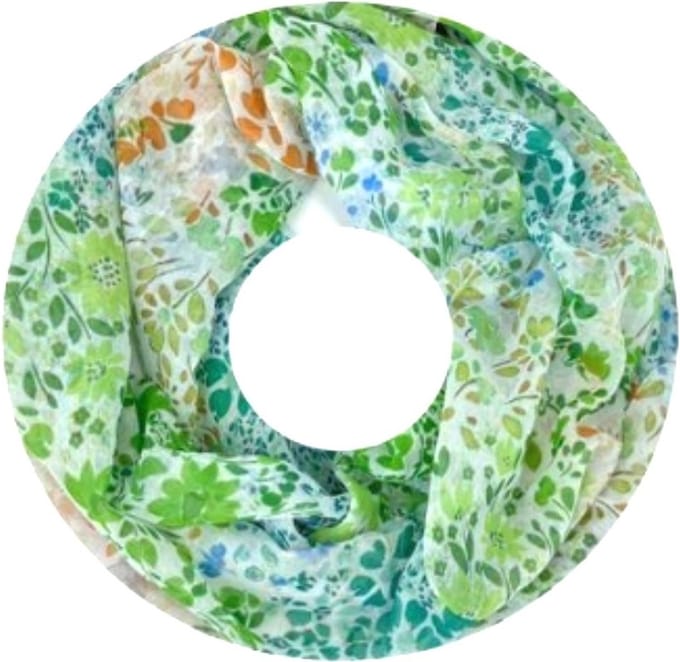 Dunne Colsjaal - Print - Groen - 80 x 50 cm (20233#)