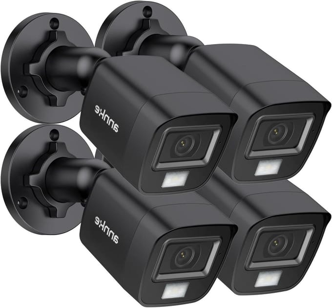 Bewakingscamera Set - CCTV Camera's - Huis Beveiligen - Dubbele Verlichting - 1080p HD - Wit