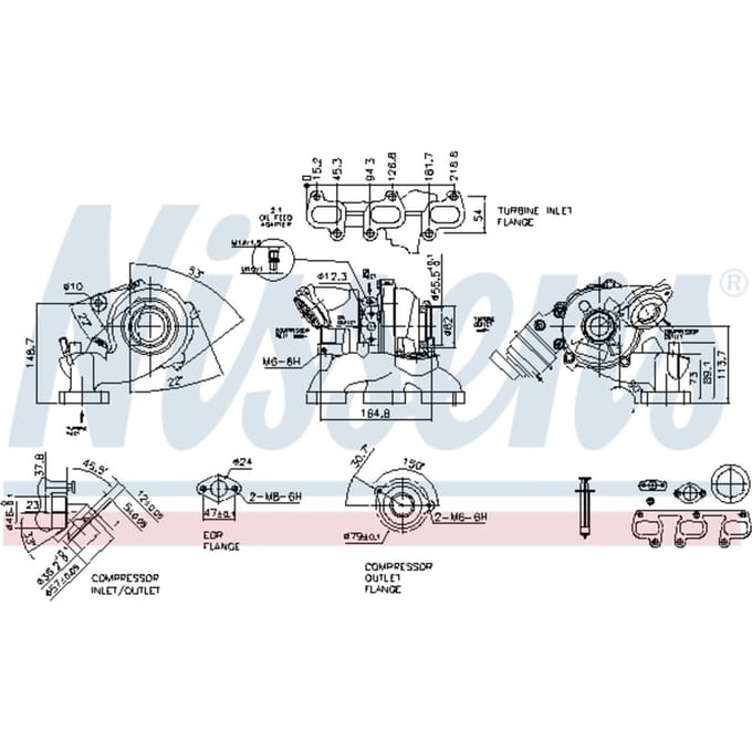 Supercharger, drukvulling NISSENS 93071
