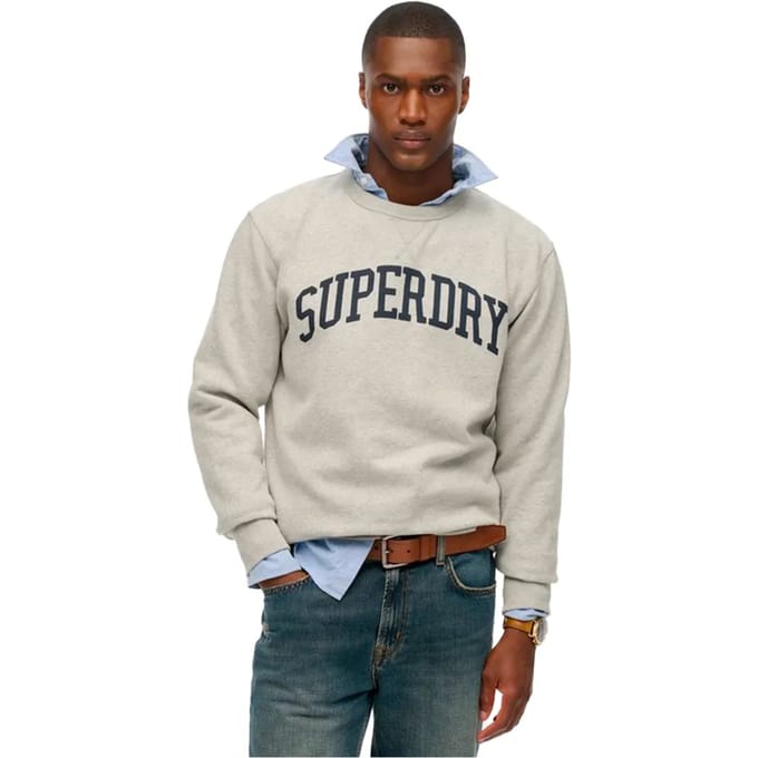 Superdry - Athletic Essentials sweatshirt met ronde hals - Heren - Truien