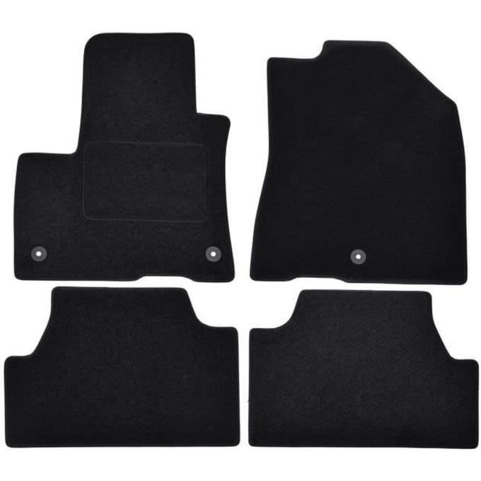 Tapis de sol - Kia - Soul Electric - Velours noir - 4 pièces - Antidérapant