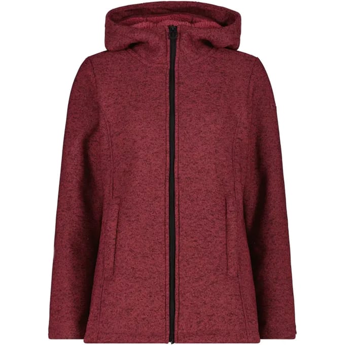 Dames hoodie van nepbont CMP Knit Tech