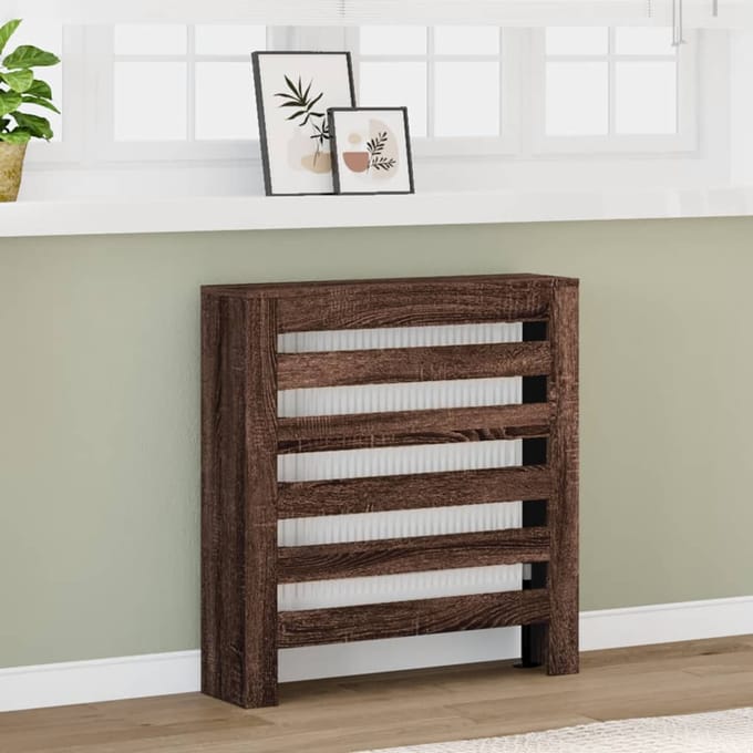 Cache-radiateur Effet Chêne 78 x 20 x 82 cm Matériau à base de bois