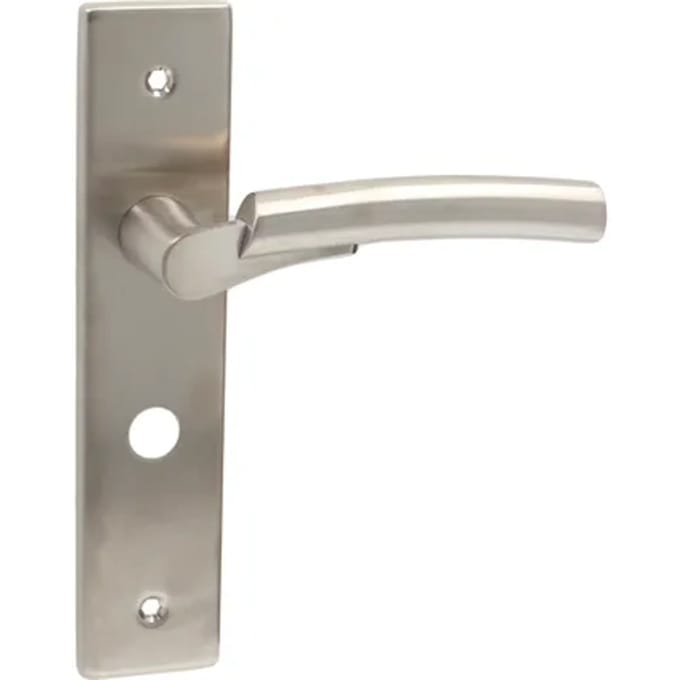 Avenue Deurkruk Op Schild Duo - Rvs - Metaal Rvs - Wc-sluiting - Afstand 63 Mm
