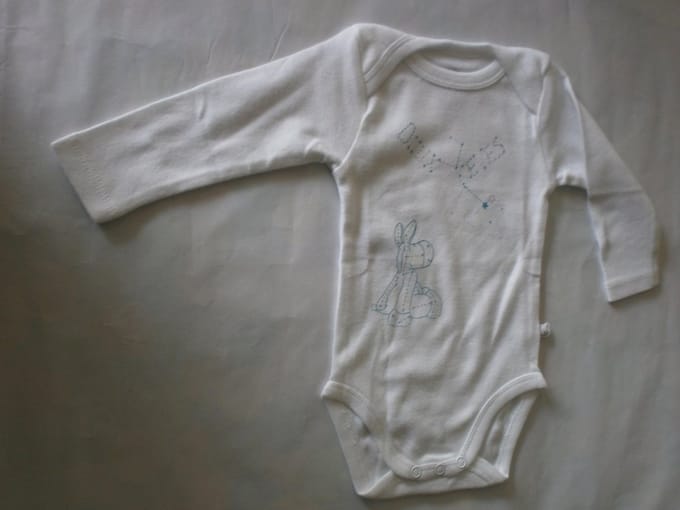 noukie's , 2 pack body set , uni , wit , lange mouw , paco 6 maand 68