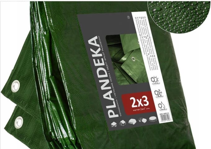 Groen afdekzeil waterdicht 2x3m (6m²)