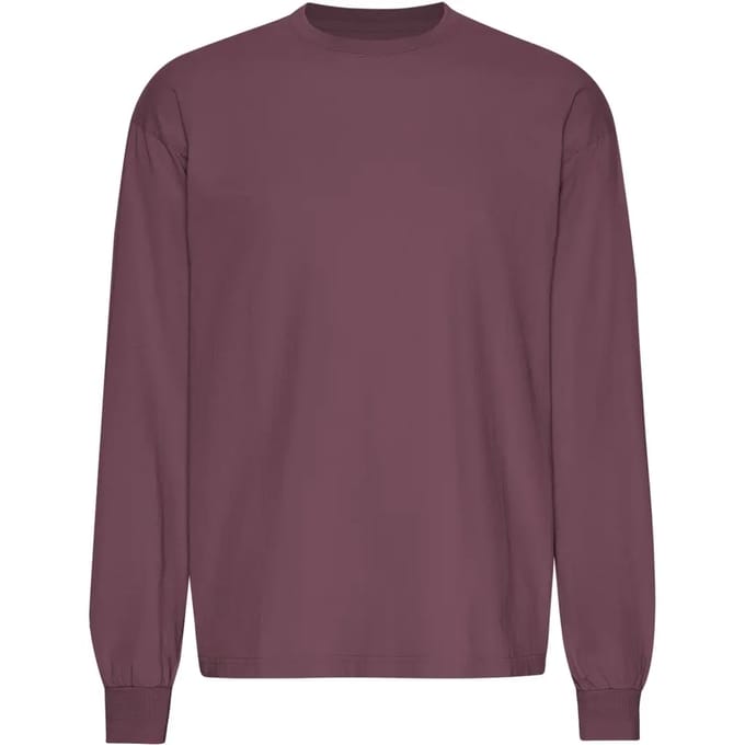 T-shirt met oversized lange mouwen Colorful Standard Organic Dusty Plum
