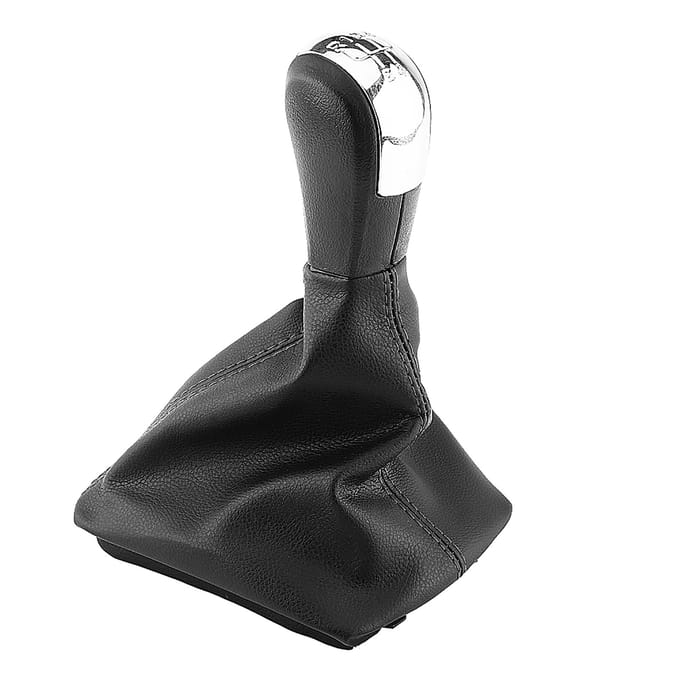 5-Traps Auto Versnellingspookknop Schakelpookhoes Gaiter Boot Kit Voor Octavia 2004‑2012 zwart
