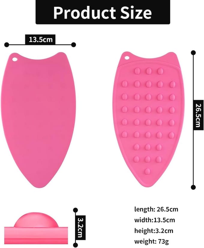 Siliconen strijkijzermat 2 stuks - Antislip, Hittebestendig en Compact - Ideaal voor Strijkplank en Tafel