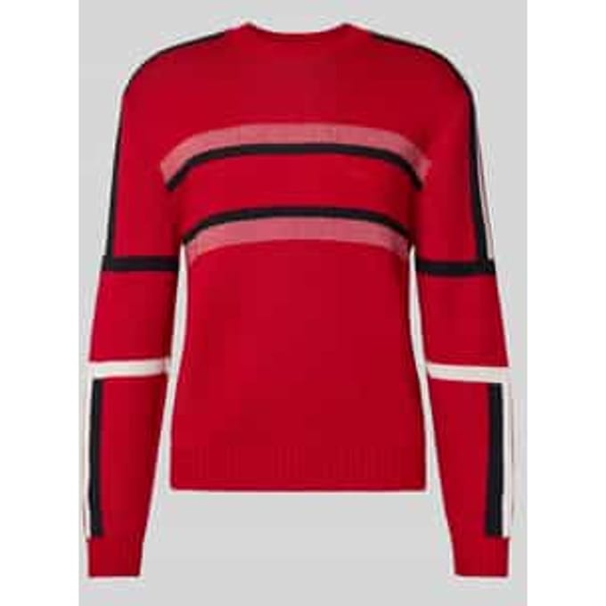Gebreide pullover met ribboorden
