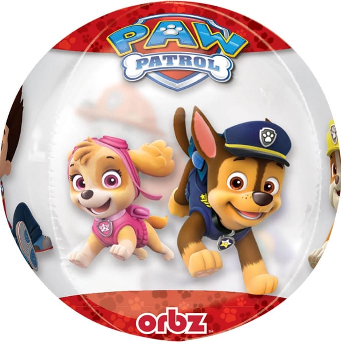 PAW Patrol - Ballon - Folie - 40 x 38cm - Rood/Wit - 1 stuks