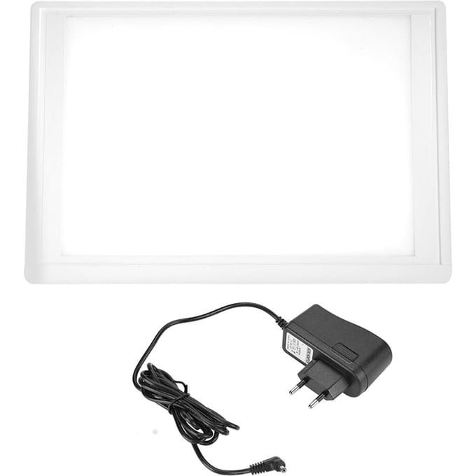 AC110- Visionneuse de film dentaire Boîte de visualisation LED avec support Pince à puce EU Plug white