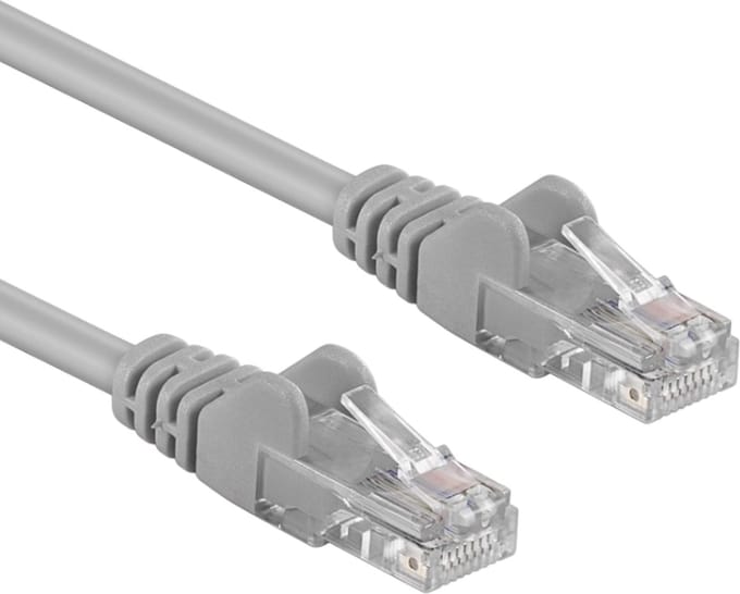 Goobay CAT 5e netwerkkabel, U/UTP, grijs, 20 m, met koper beklede aluminium geleider (CCA)