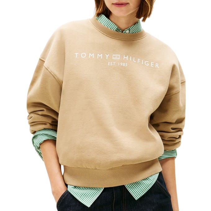 Pull Tommy Hilfiger Corp Logo Modern Femmes