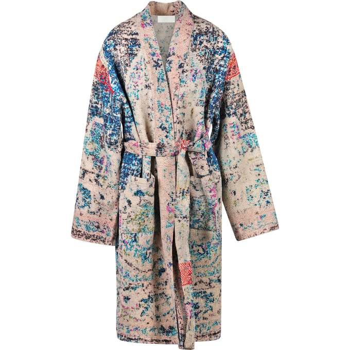 La Femme Blanche - Kimono - 470161 - Grijs/Petroleum