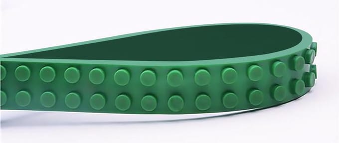 Mayka bouwblokjes tape groen - 2 meter / 2 studs