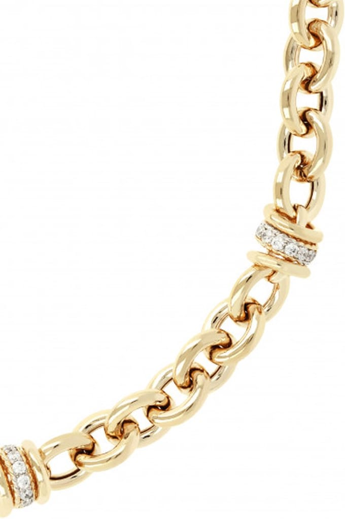 Victoria Alternate Round Link necklace WSBZ00520YWY