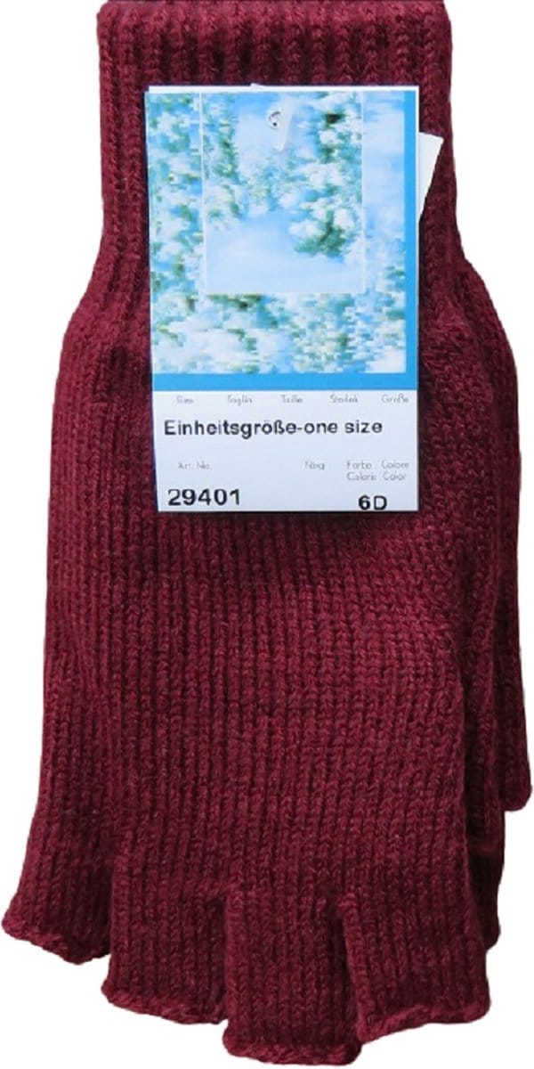 Handschoenen dames winter halve vingers - prijs per 2 paar