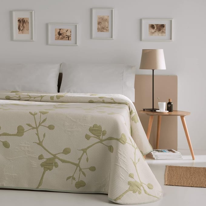 Bedsprei Bouti, licht, 150 x 190 cm, groen
