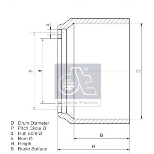 Remtrommel DT Spare Parts 6.60002