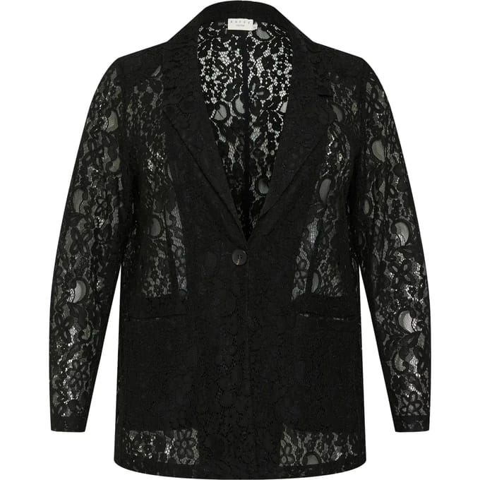 Blazer voor dames KAFFE Curve Lorani Lace