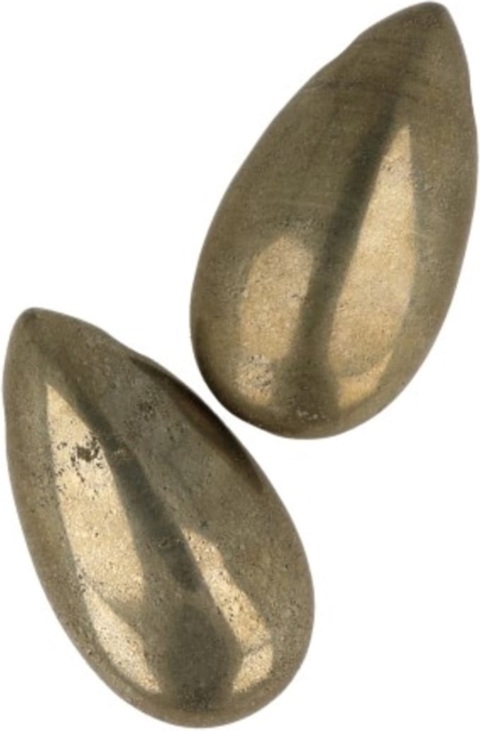 Pyriet edelsteen druppel hanger