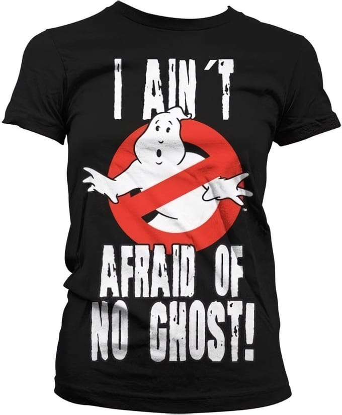Ghostbusters Dames Tshirt -M- I Ain't Afraid Of No Ghost Zwart