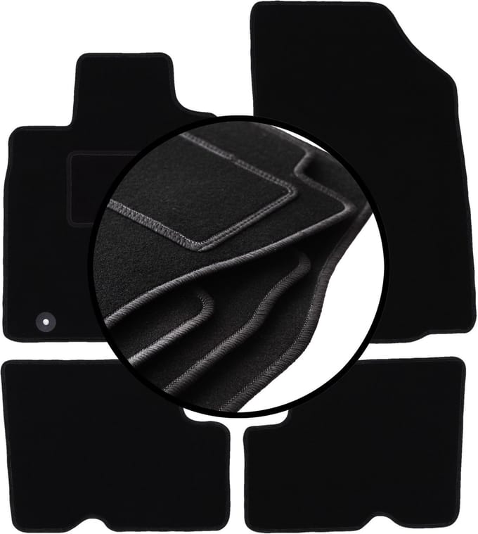 Complete set veloursmatten voor: Dacia Sandero II hatchback, Stepway (2013-2019)