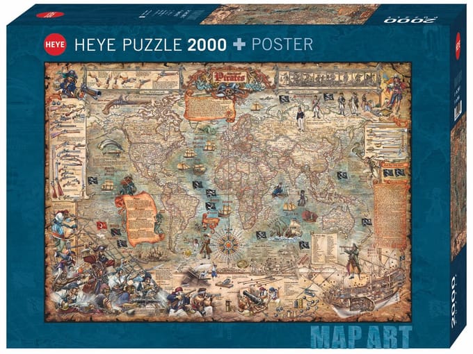 Heye Puzzel Pirate World 2000.