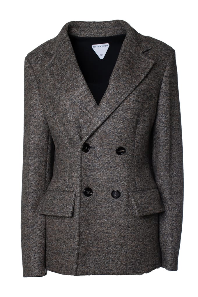 Bottega Veneta, Cape-effect double-breasted blazer