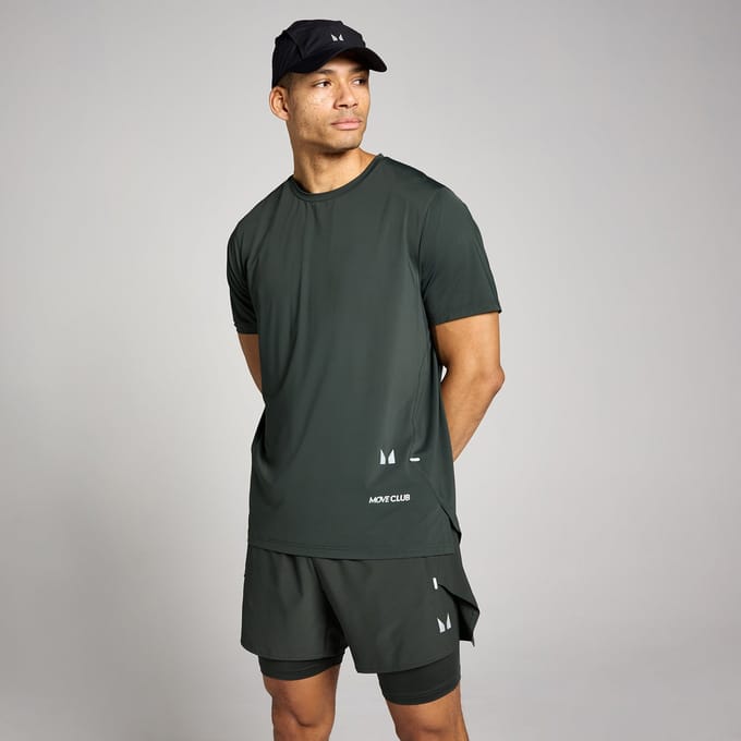 MP Heren Hybrid Mesh T-Shirt - Gewassen Zwart - S