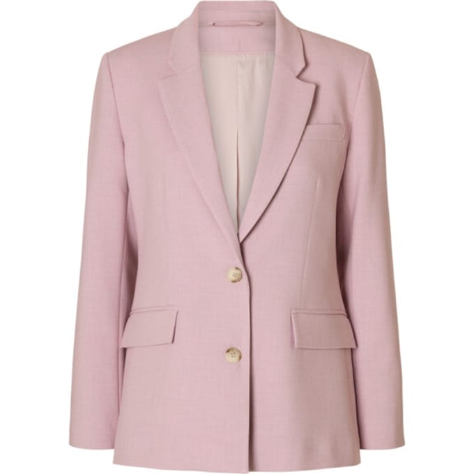 Selected Femme slwrita ls classic blazer mel noos 16094203 bleached mauve