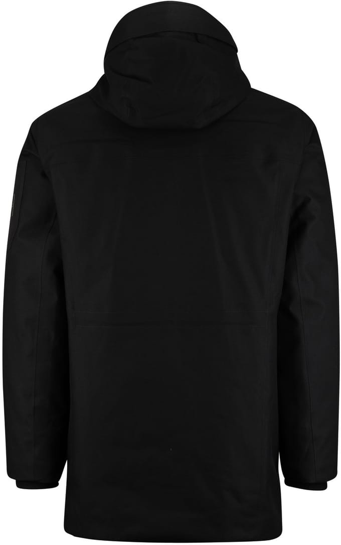 BOSS Orange winterjas OW Hexatech Parka Black dubbele borstzakken