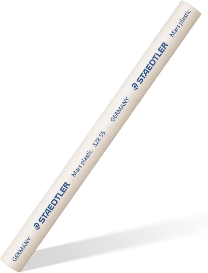 Witte Gum 1 stuk - Perfect voor School en Kantoor