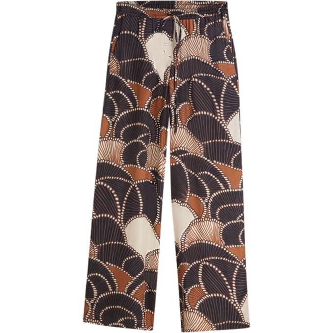 Summum Trousers All Over Twill Satin  Bruin 4s2964-12387
