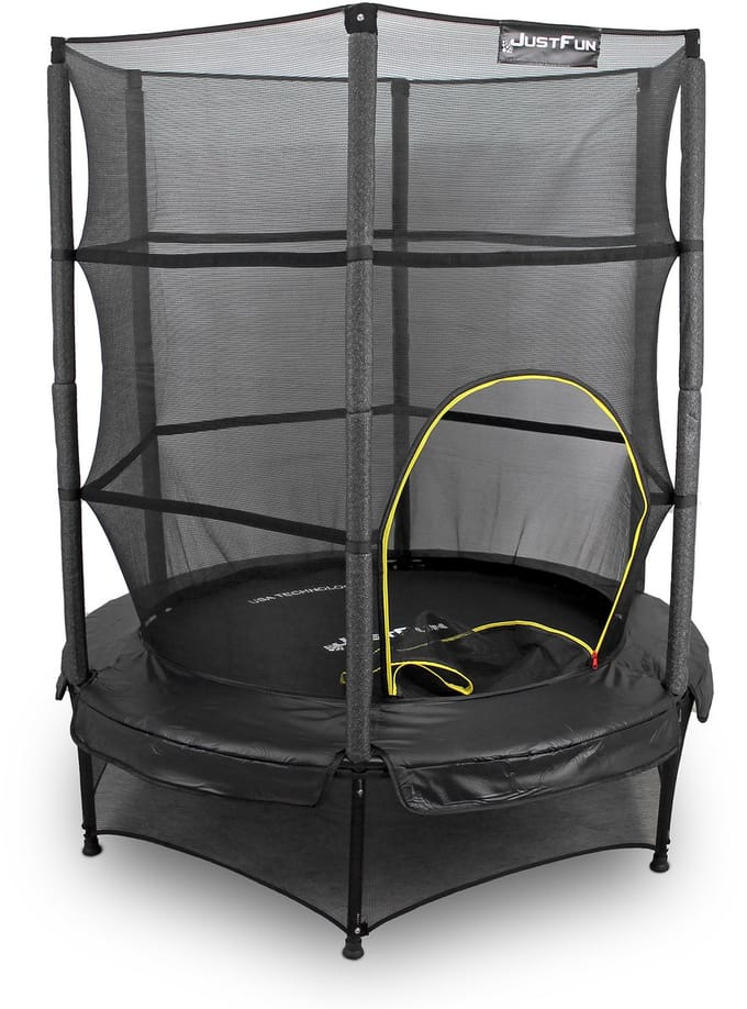 TRAMPOLINE BINNEN 140cm JUST FUN ZWART