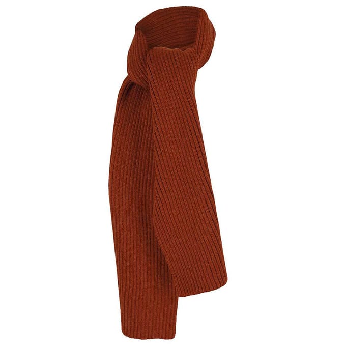 Sjaal kinderen - Unisex - Effen - 2 t/m 8 jaar - Midden Bruin / 4/8 Jaar