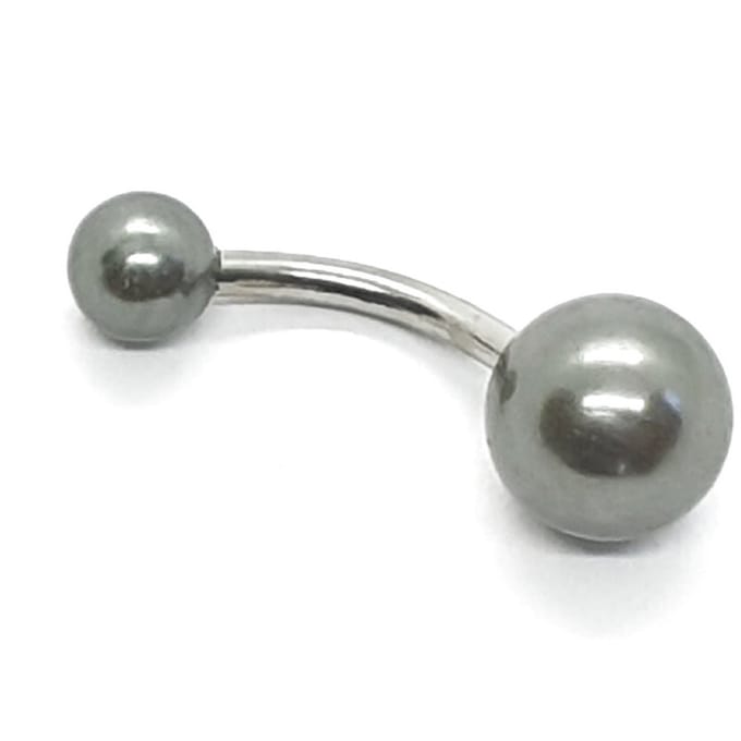 Navel Piercing - Grijs Parel