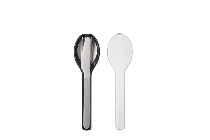 Mepal - Ellipse bestekset 3-delig - Mes. vork en lepel - RVS - Nordic black