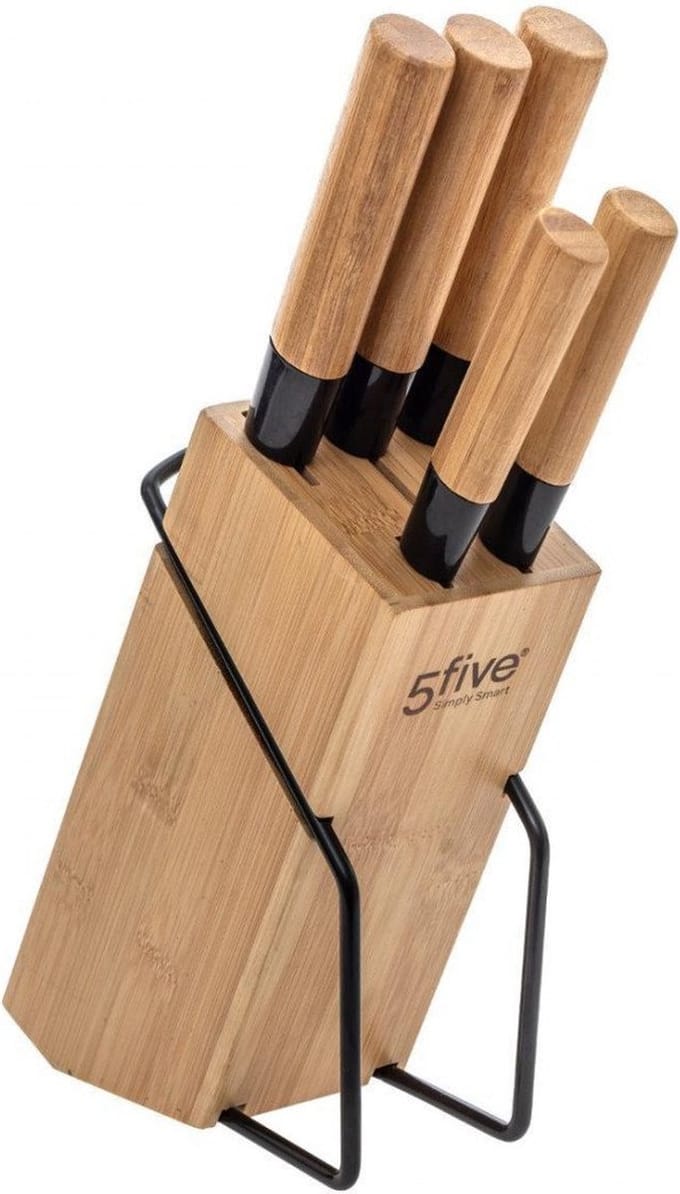Set Messen met Houten Basis 5five (32,5 x 22,5 x 7,5 cm)