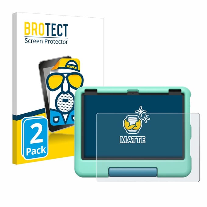 BROTECT - Screenprotector voor Amazon Fire HD 10 Kids 2023 - Folie Beschermfolie matte 2 Stuks