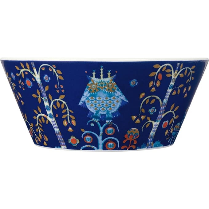 Iittala - Taika Schaal zwart wit - blauw - 0,3l