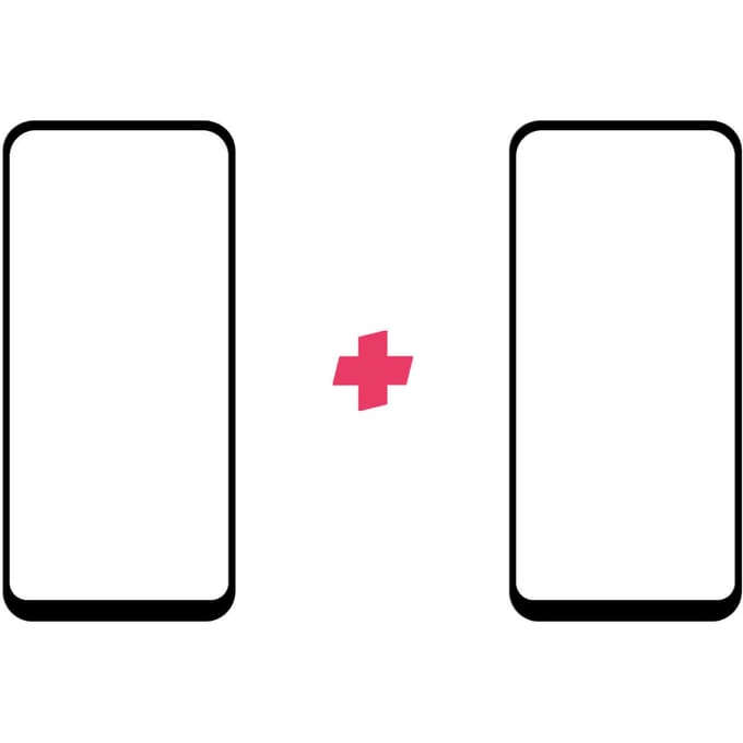 DuoPack: Samsung Galaxy A42 screenprotector gehard glas Edge to Edge