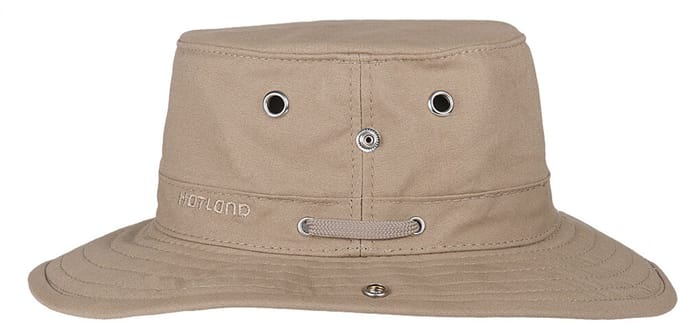 Hatland - UV Boonie hoed voor heren - Portland - Beige - maat M (57CM)